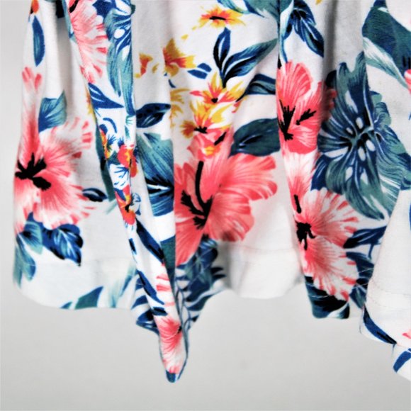 Fensace | White w/ Tropical Pattern Summer Dress - Picture 3 of 5